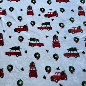 Artic Holiday Christmas Truck Throw